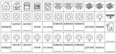 SQ0817-0079 Комплект пиктограмм для маркировки щитков Базовый